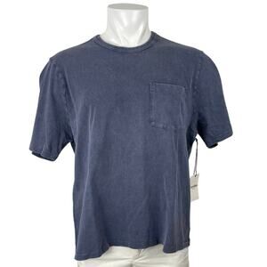 NEW Corridor Men's Navy Blue Garment Dye Pocket Short Sleeve T Shirt Tee Top M